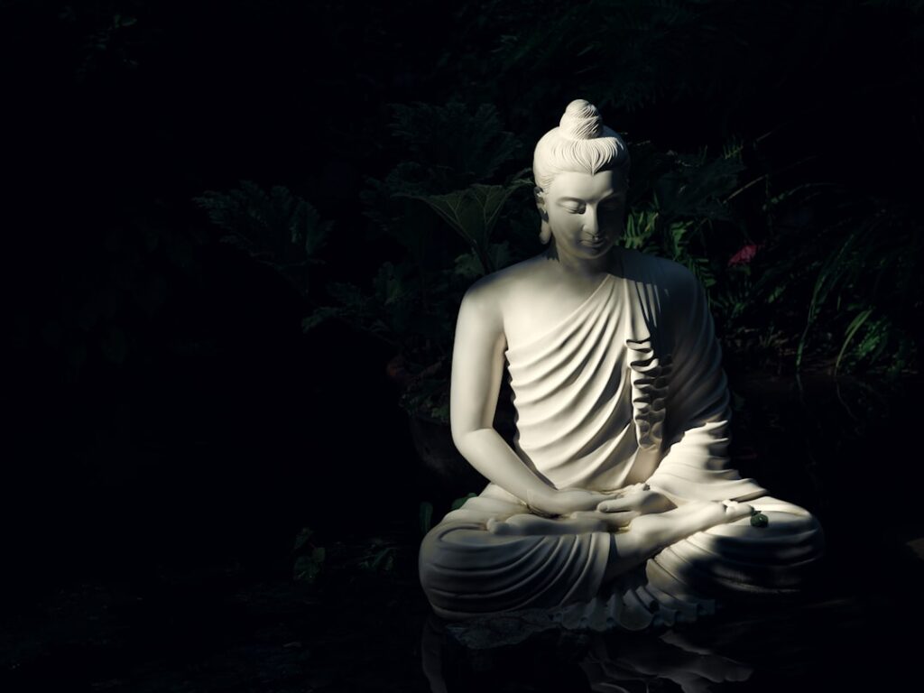 Buddha rupa in meditation position